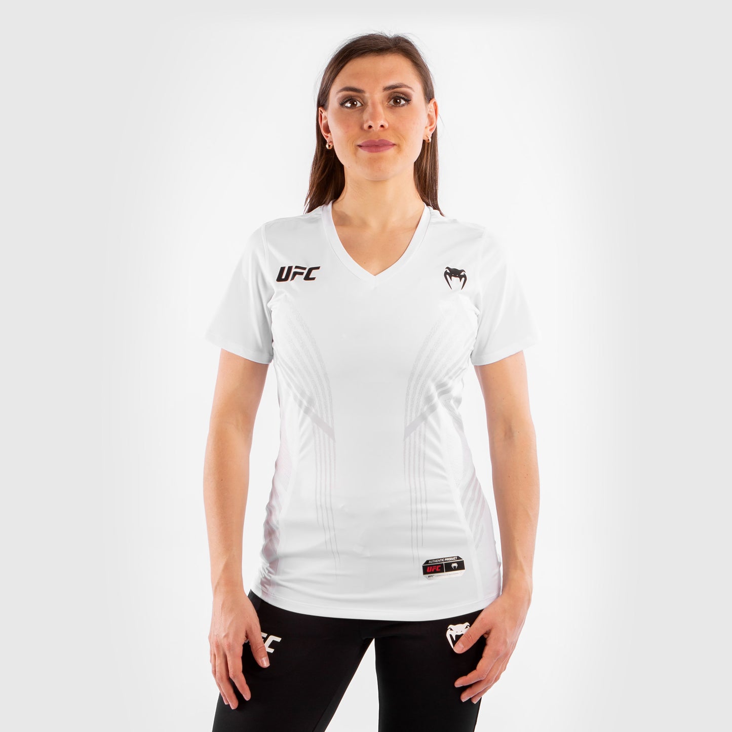 UFC Venum Personalisiert Authentic Fight Night Damen Walkout Trikot - Weiß