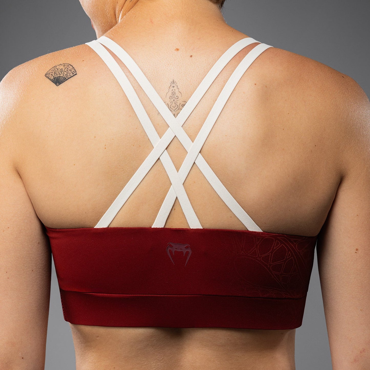 Venum Serpenti Damen Sport-BH – Burgunder/Elfenbein
