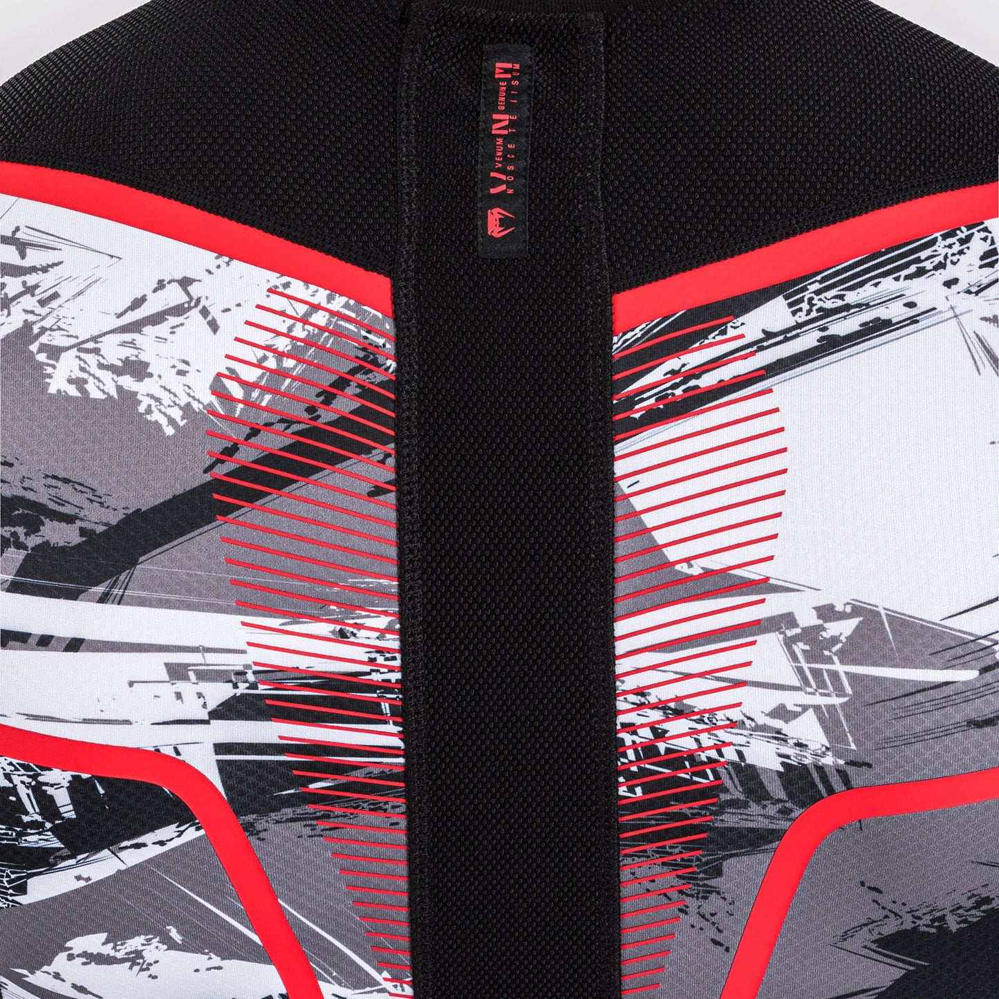 Venum Electron 3.0 Langärmeliger Rashguard - Grau/Rot