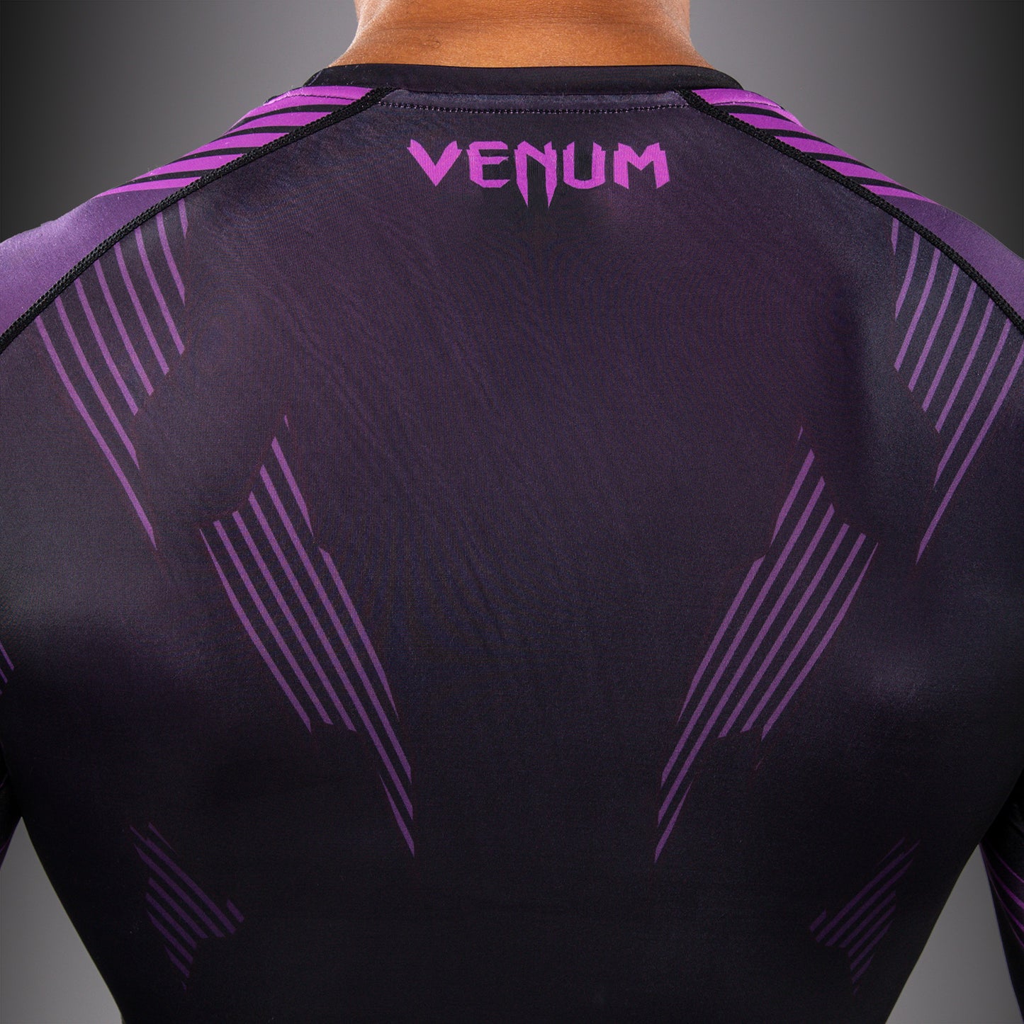 Venum No-Gi 6.0 Langarm Rashguard - Schwarz/Lila