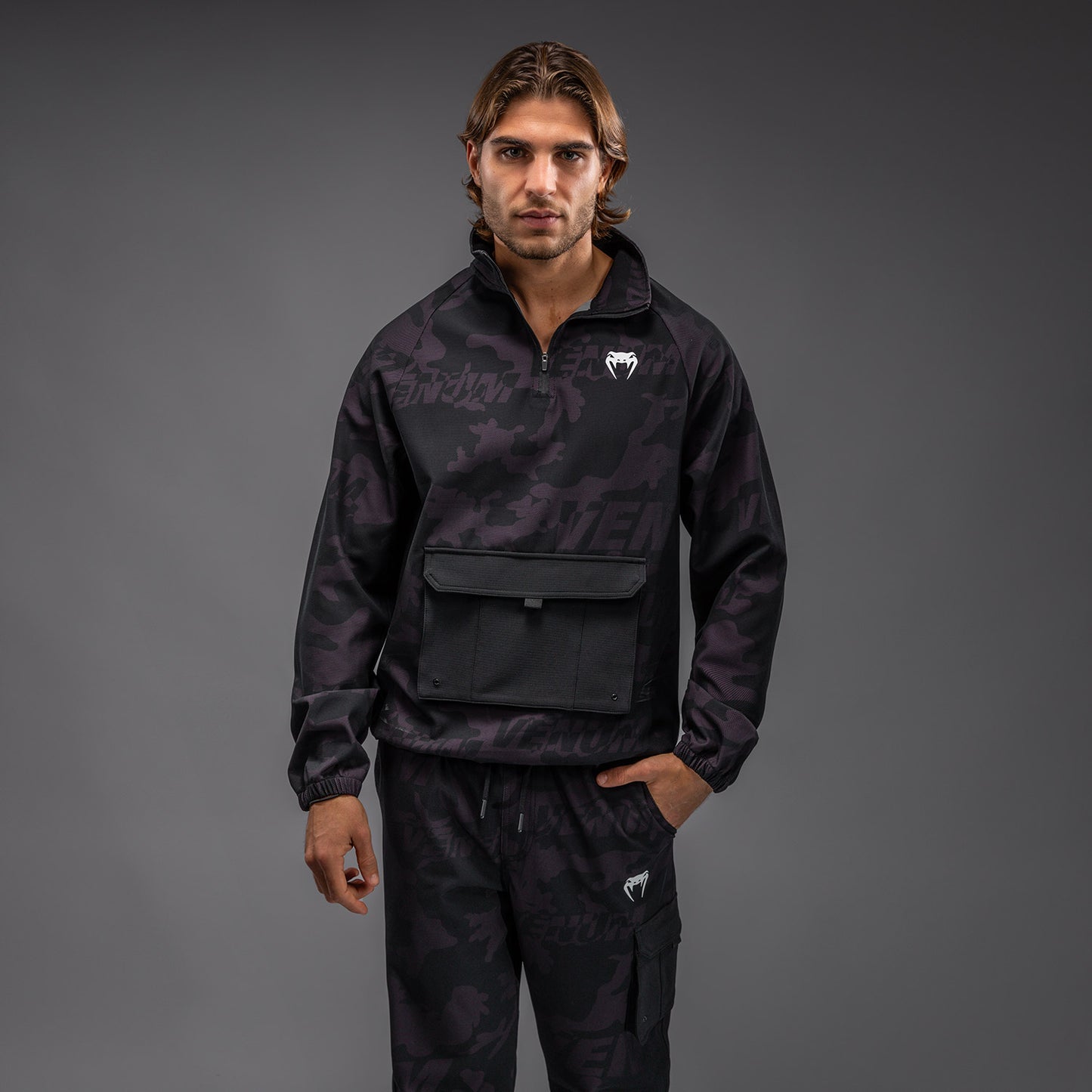 Venum Trooper Herren Trainingsanzug Jacke - Schwarz/Lila