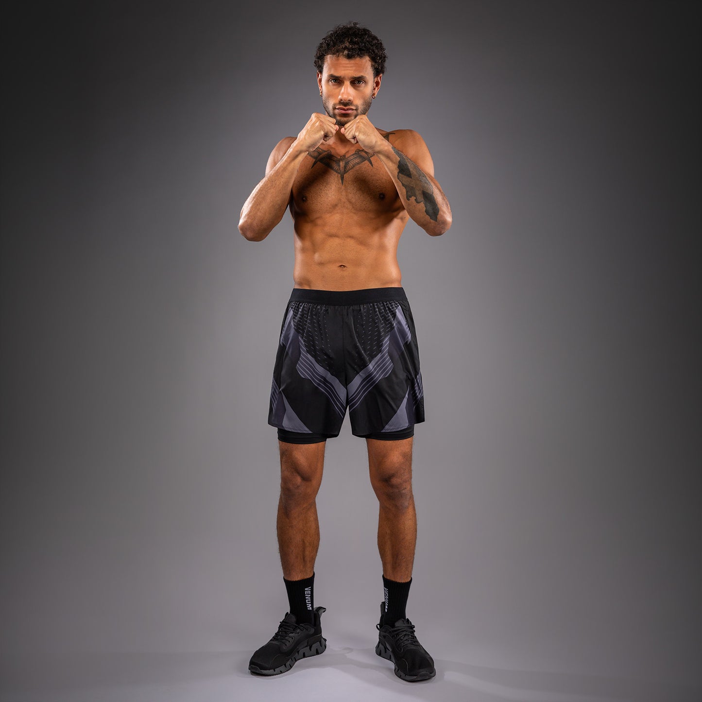 Venum No-Gi 6.0 Trainingsshorts - Schwarz/Grau