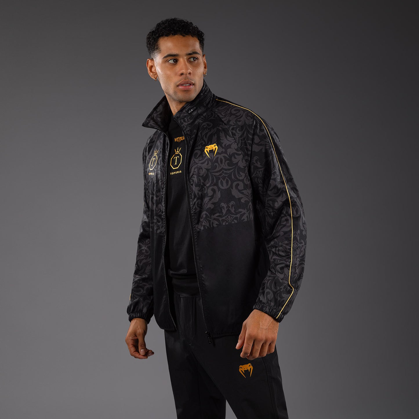 Venum x Topuria Unmatched Edition Track Jacket - Schwarz/Gold