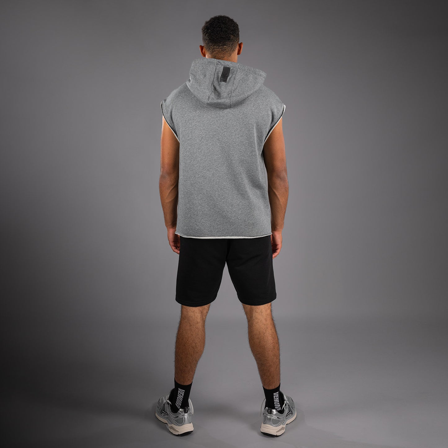 Venum Boxing VT Ärmelloser Kapuzenpullover – Hellgrau