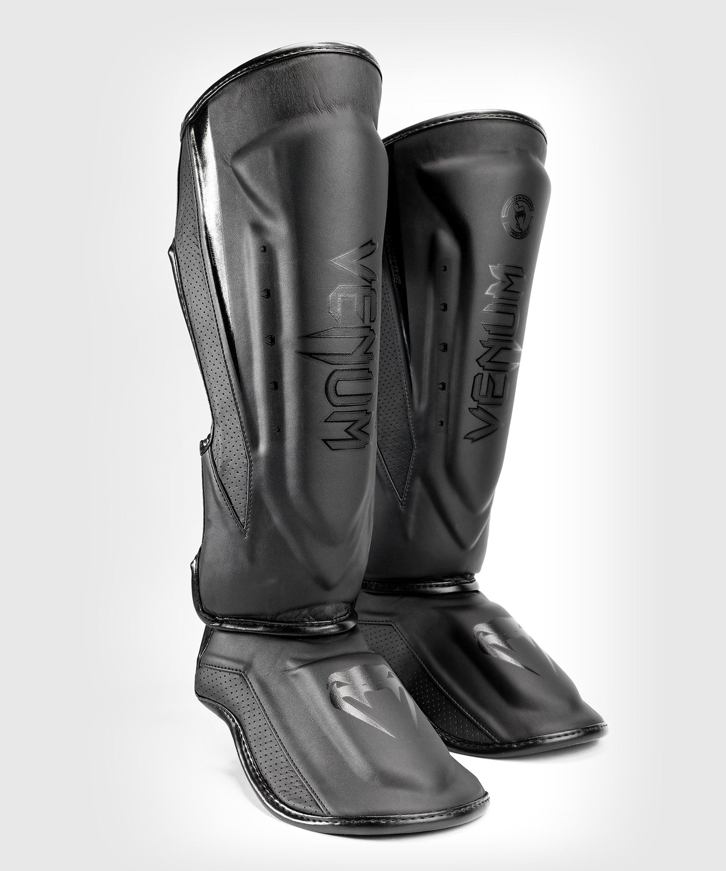 Venum Elite Evo Schienbeinschoner - Schwarz/Schwarz