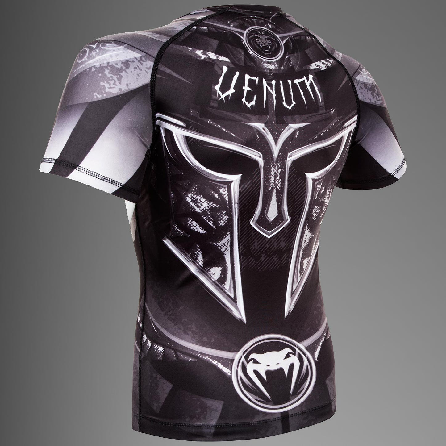 Venum Gladiator 3.0 Rashguard - Schwarz/Weiß - Kurzarm
