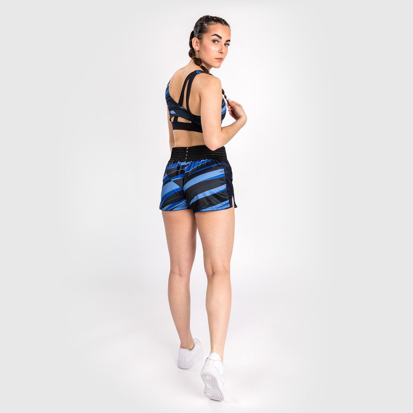 Venum Abyss Frauen Muay Thai Shorts - Schattenblau