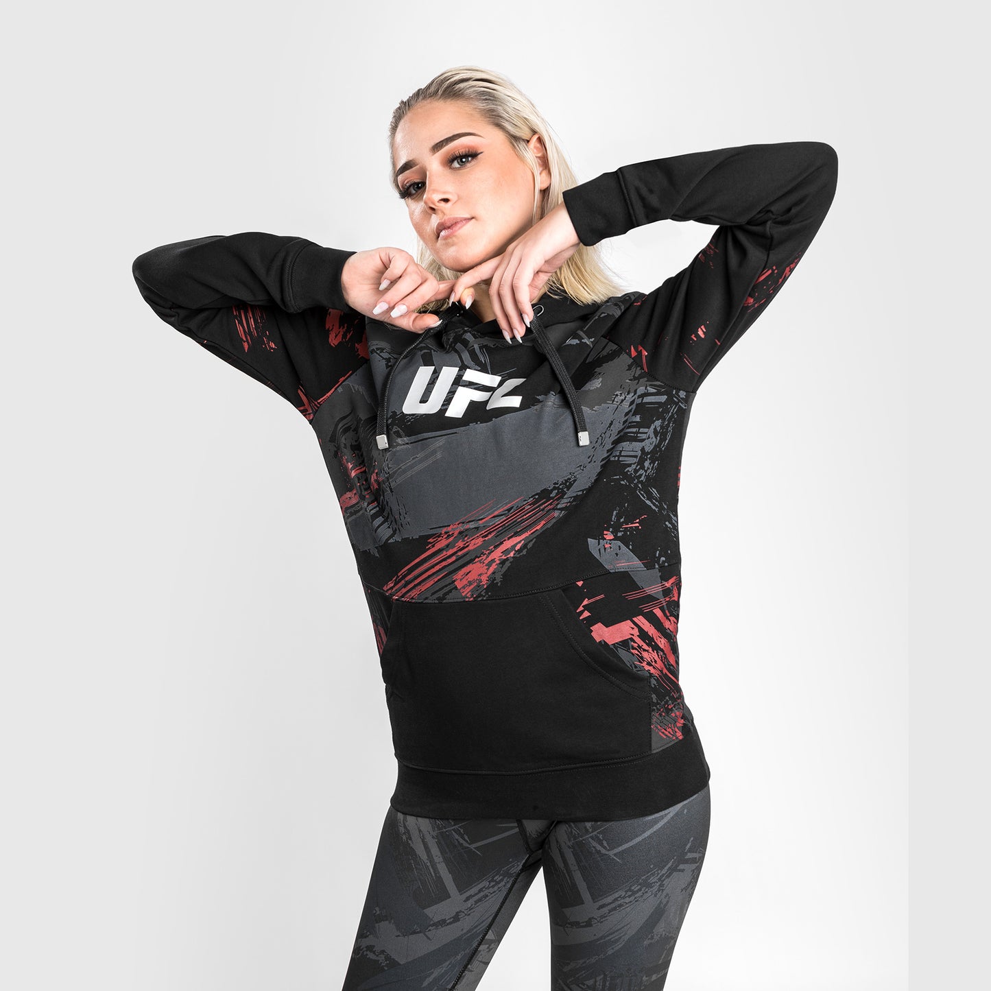 UFC Venum Authentic Fight Week 2.0 Hooded Sweatshirt – Für Frauen – Schwarz