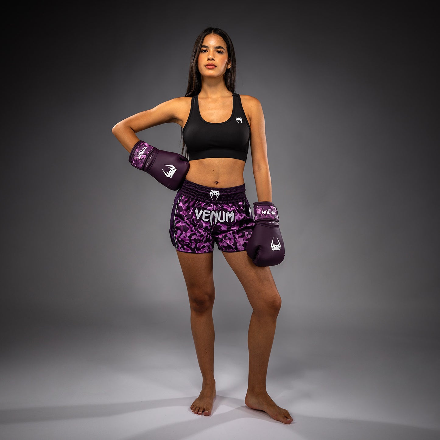 Venum Iris Muay Thai Shorts – Pflaume/Rosa