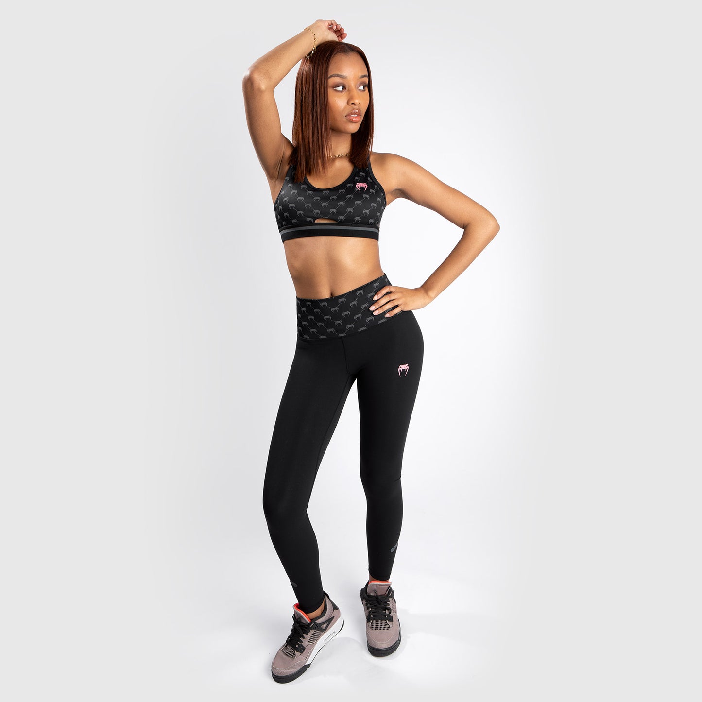 Venum Monogram Leggings – Schwarz//Roségold