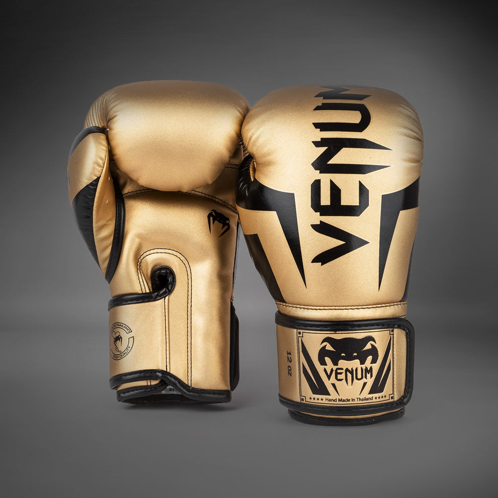 Venum Elite Boxhandschuhe - Gold/Schwarz