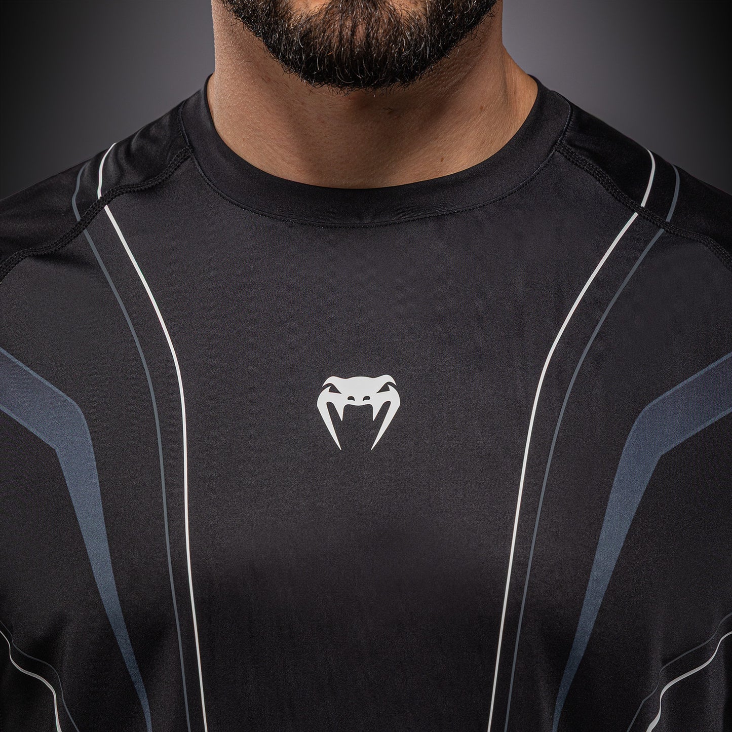 Venum Streamline Dry-Tech T-Shirt – Schwarz/Weiß