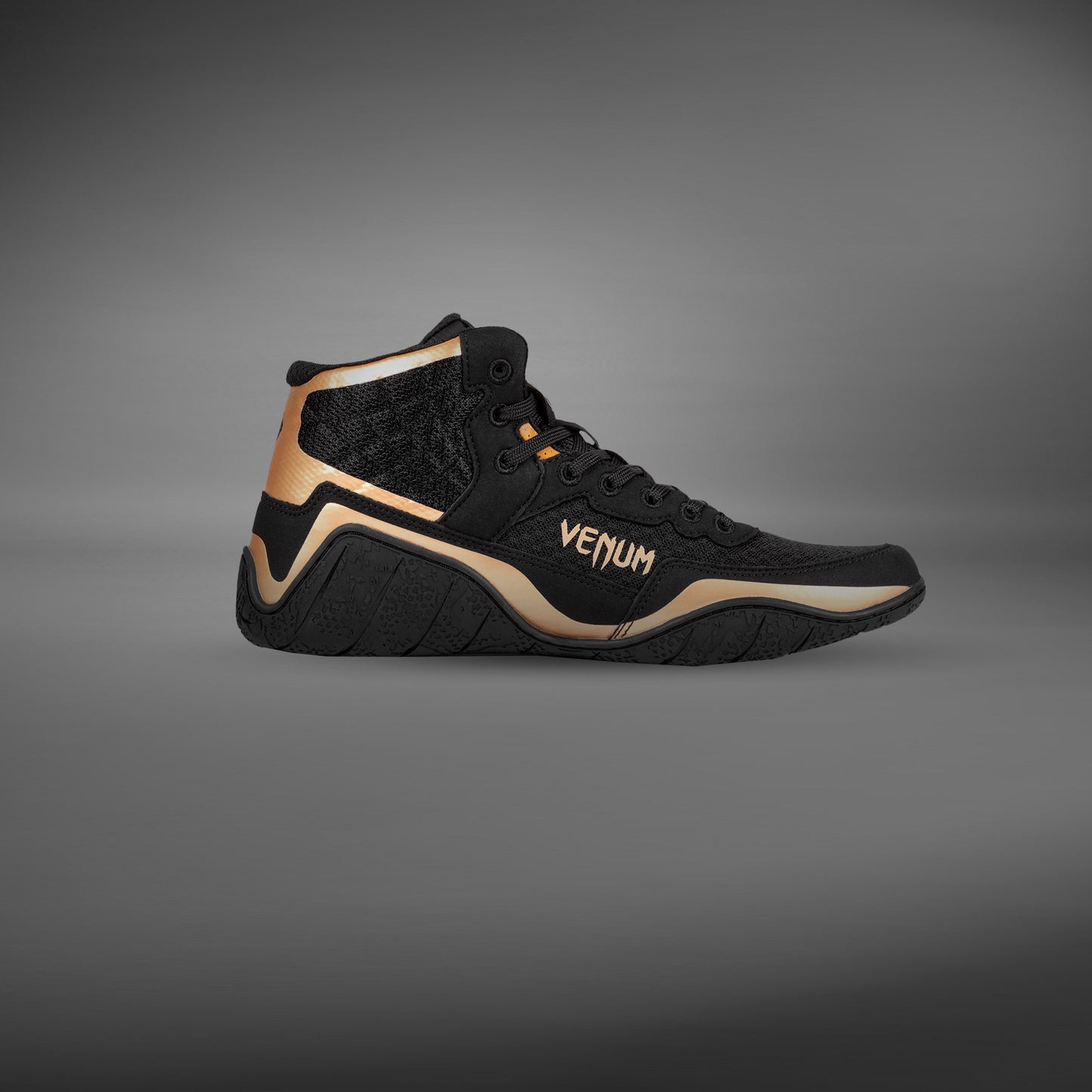 Venum Elite Wrestling Schuhe - Schwarz/Bronze