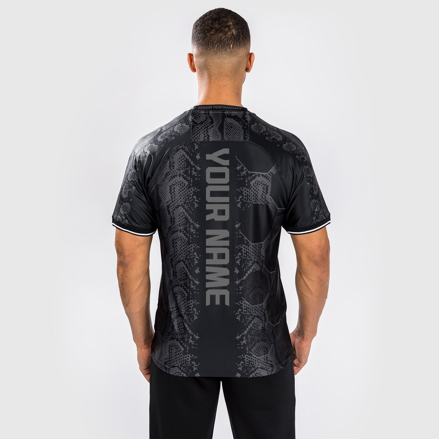 UFC Adrenaline von Venum personalisierte authentic Fight Night Männer Walkout Jersey - schwarz