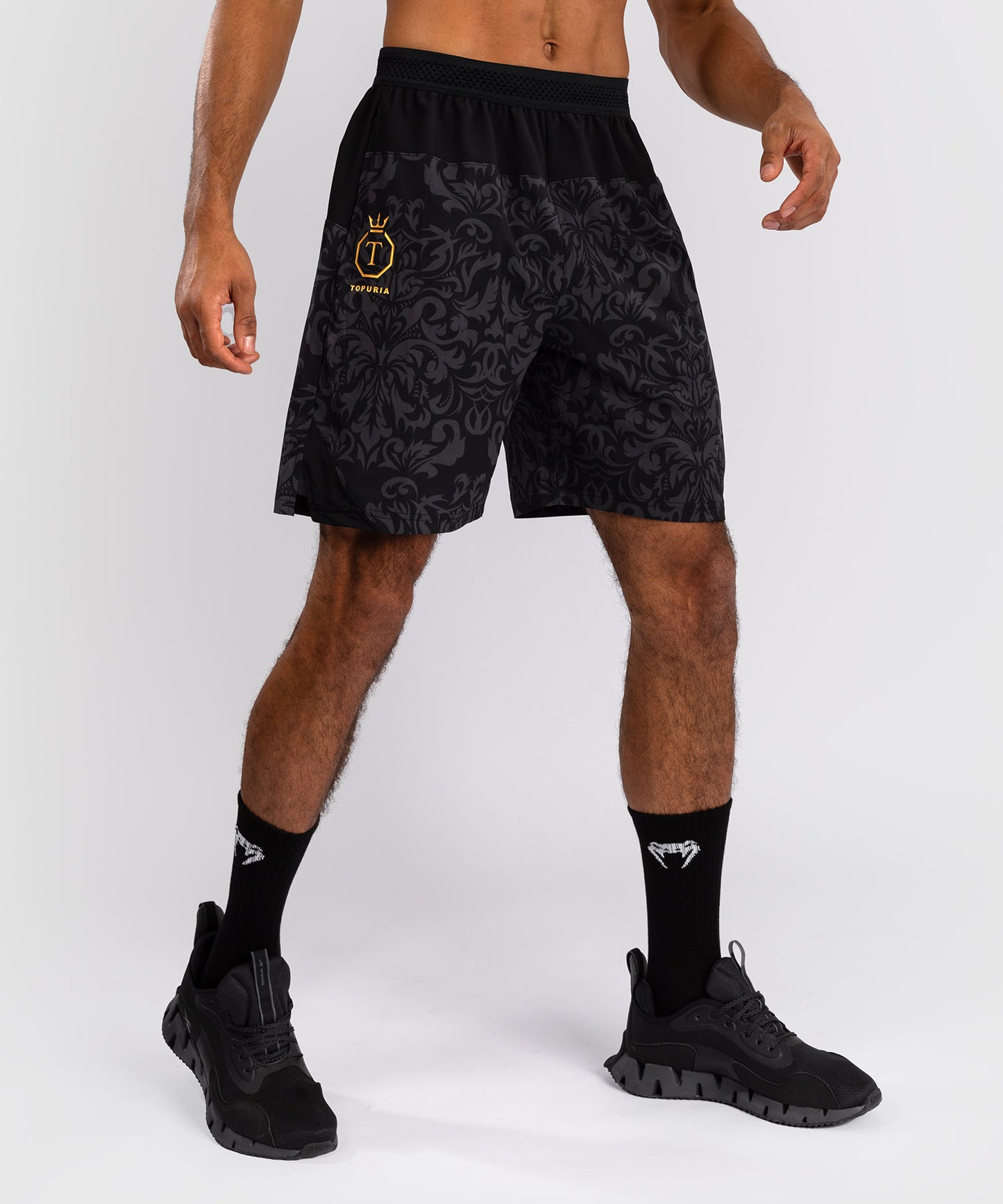Venum x Topuria Unmatched Edition Trainingsshorts - Schwarz/Gold