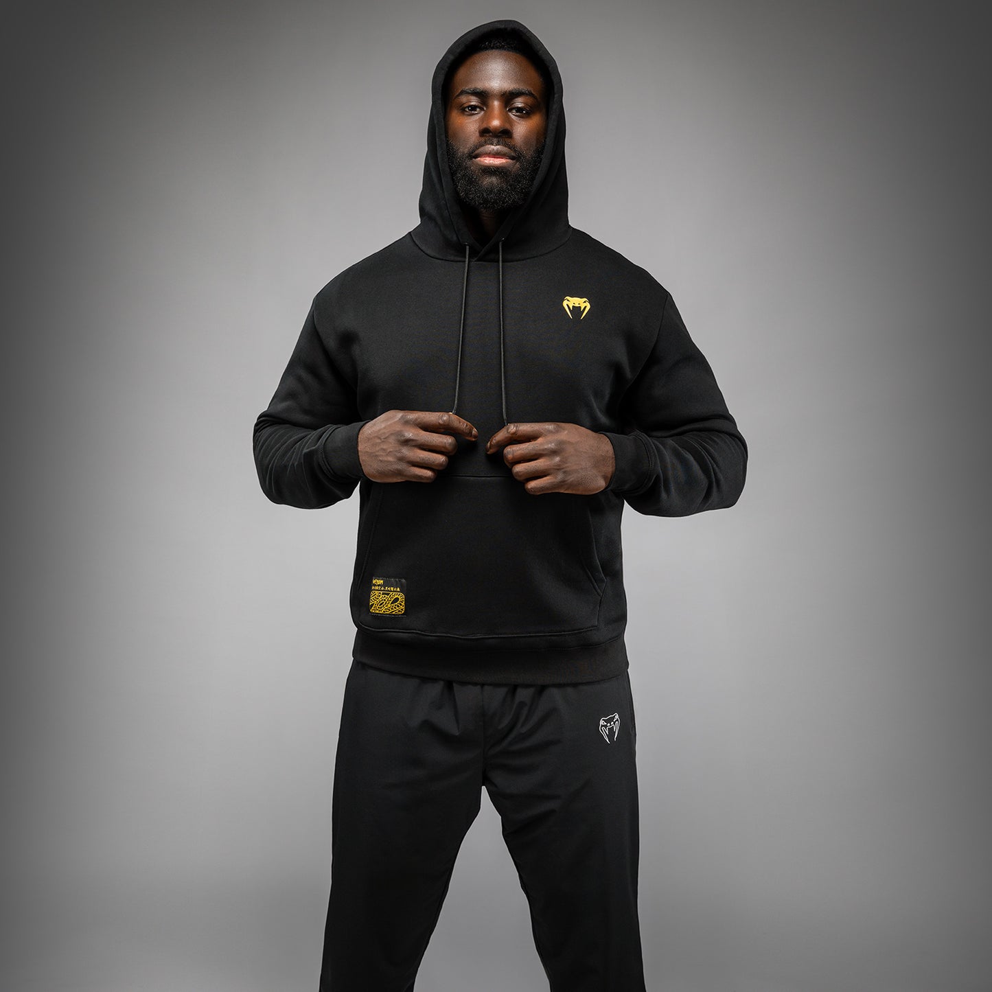 Venum Serpenti Hoodie – Schwarz/Silber/Gold