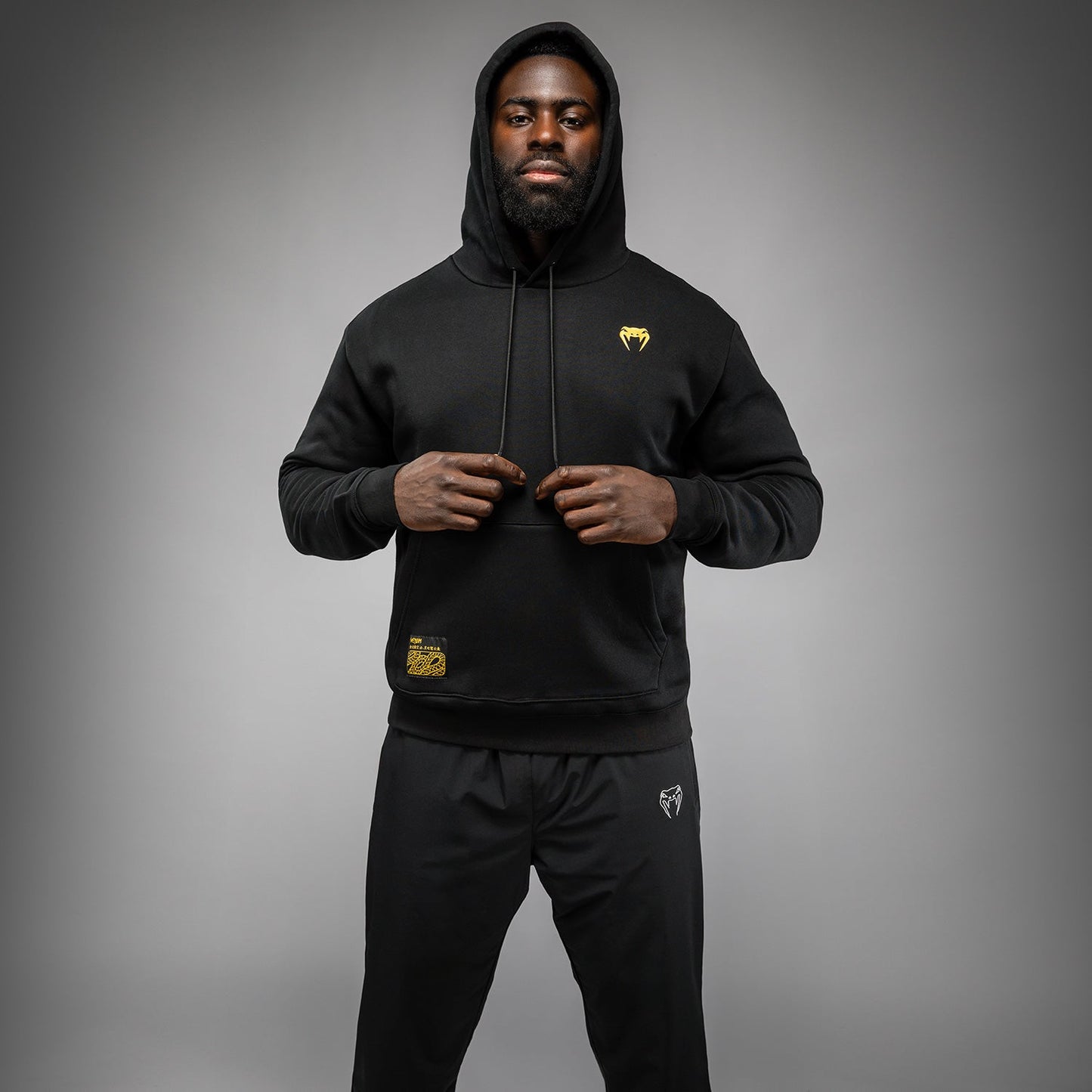 Venum Serpenti Hoodie – Schwarz/Silber/Gold