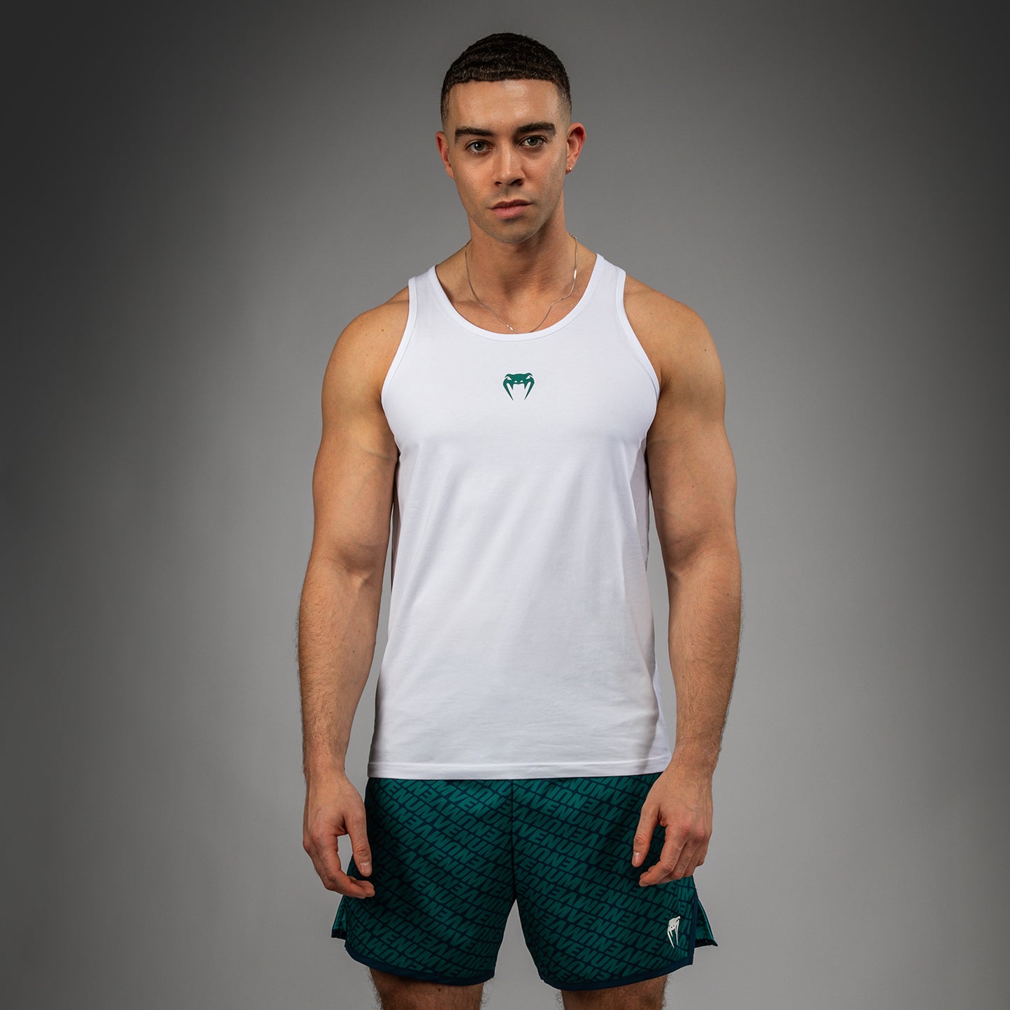 Venum Echo Tank Top - Weiß/Emerald Grün