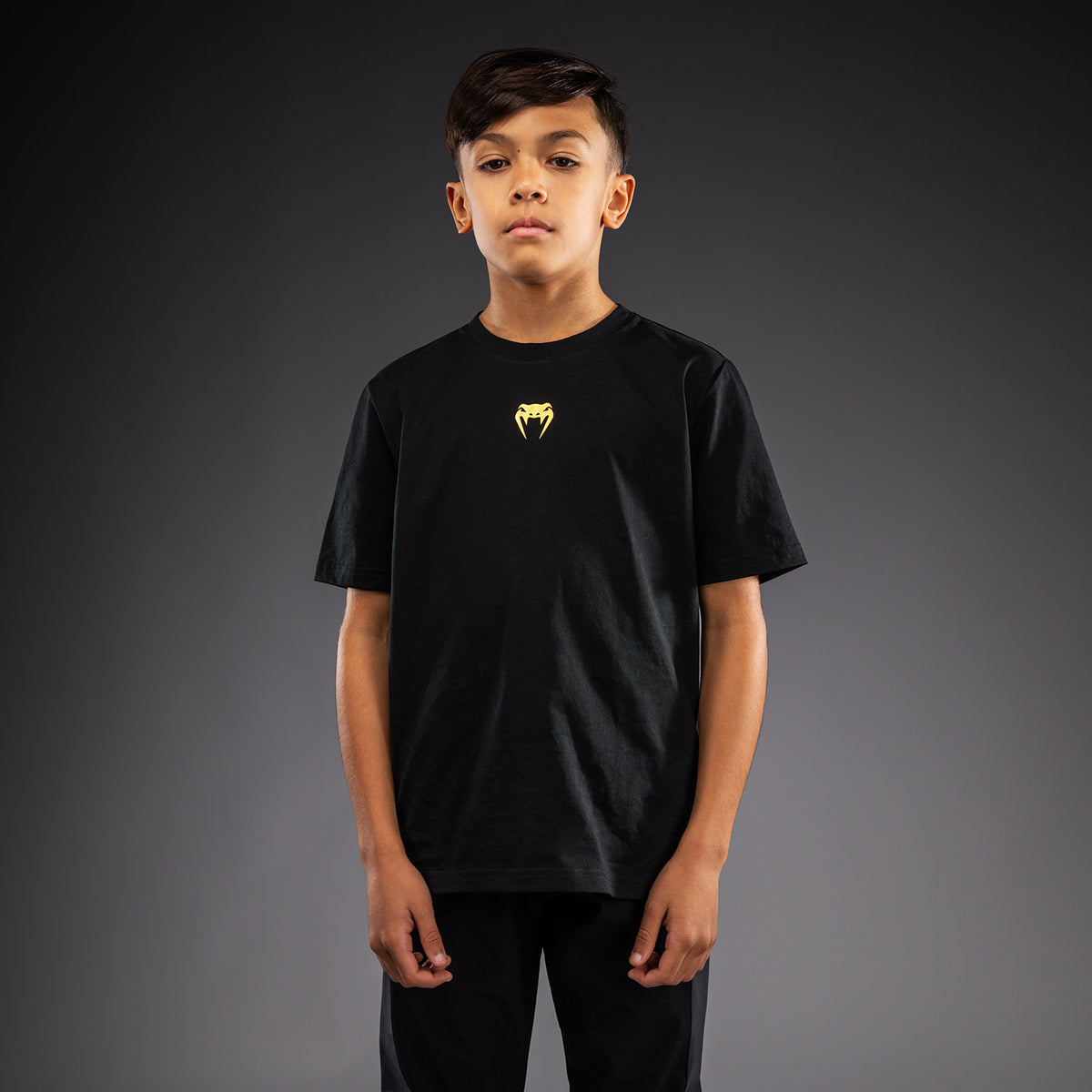 Venum Essential Baumwoll-T-Shirt für Kinder - Schwarz/Gold