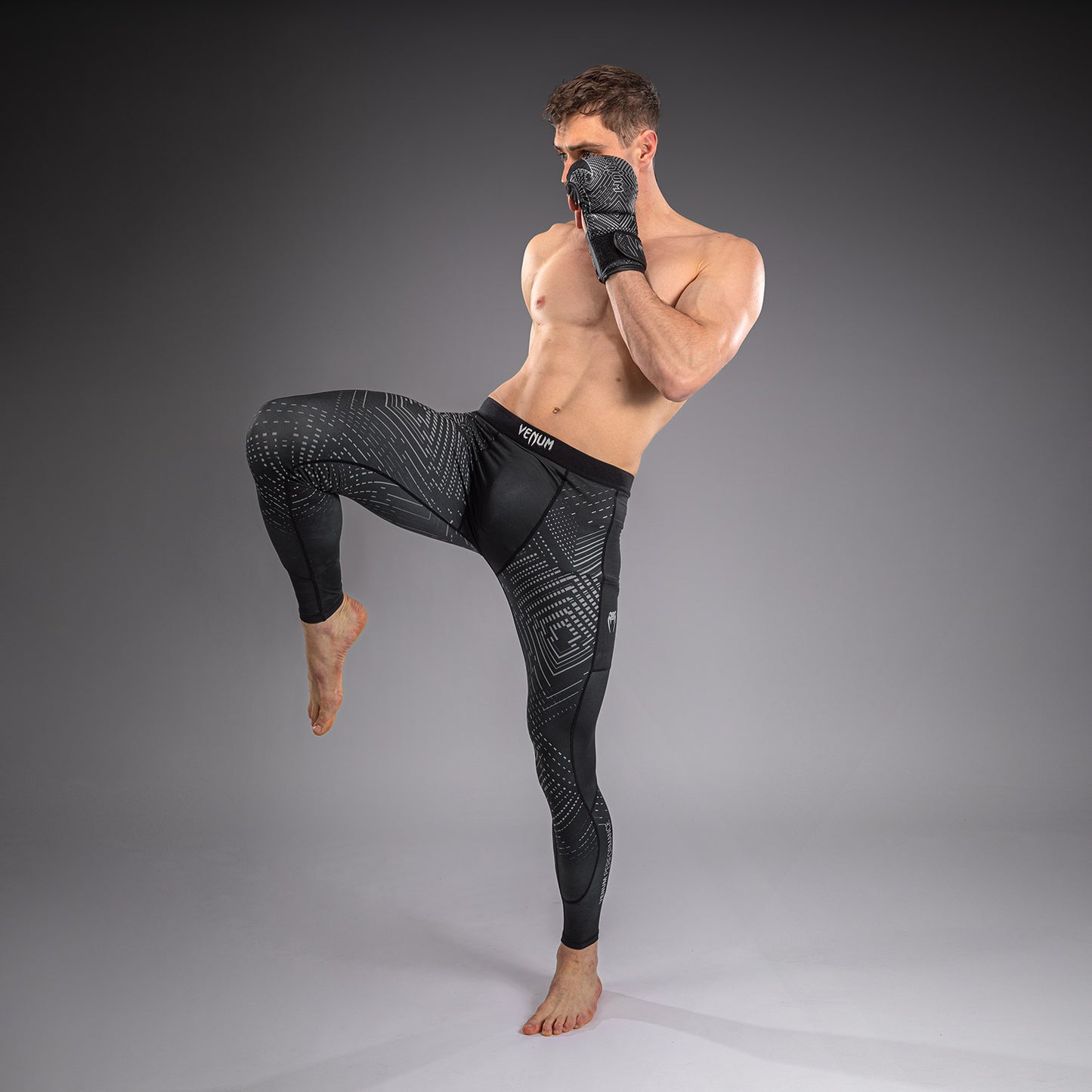 Venum Midnight Fury Spats – Mitternachtsblau/Grau/Silber