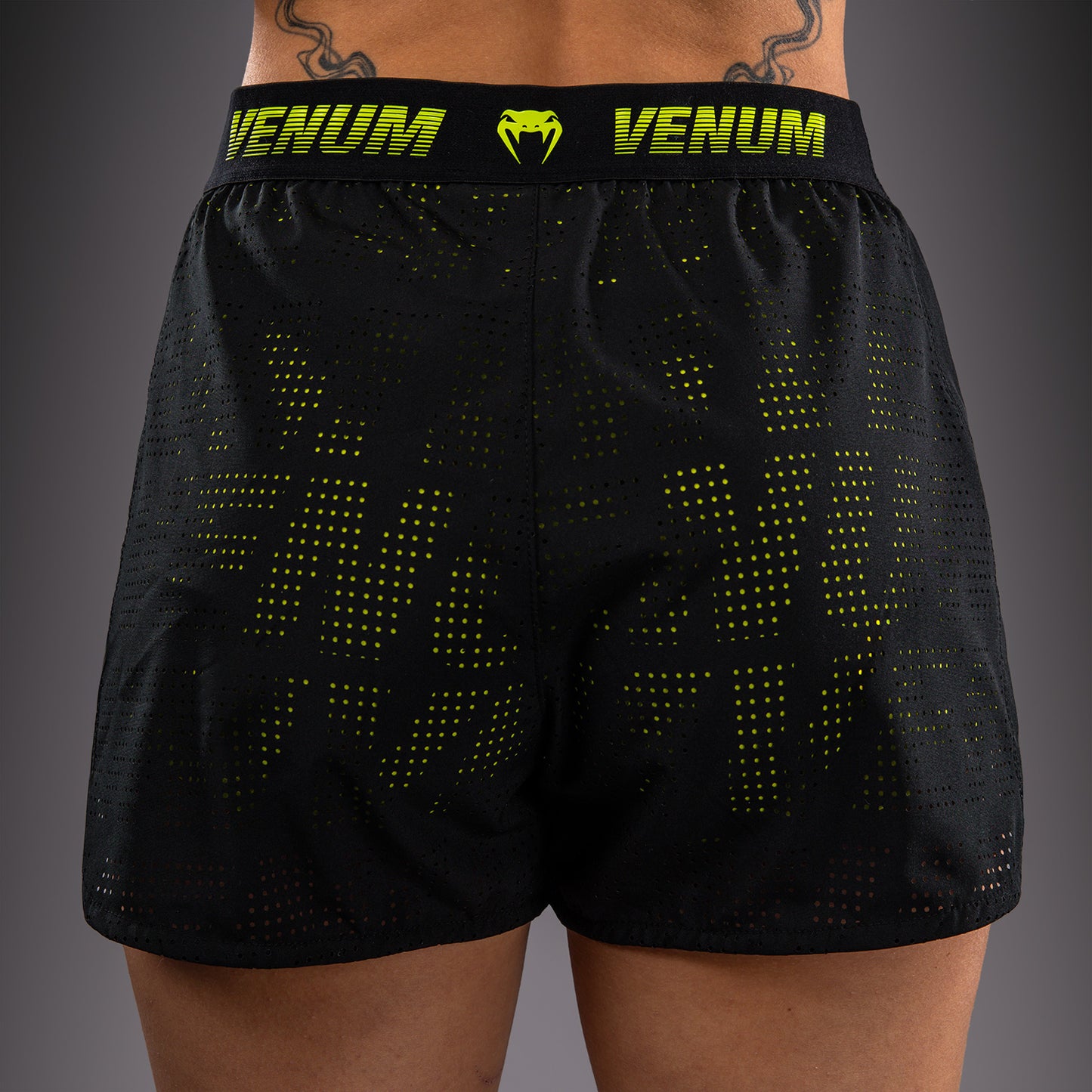 Venum Lazer Trainingsshorts für Damen - Schwarz/Gelb