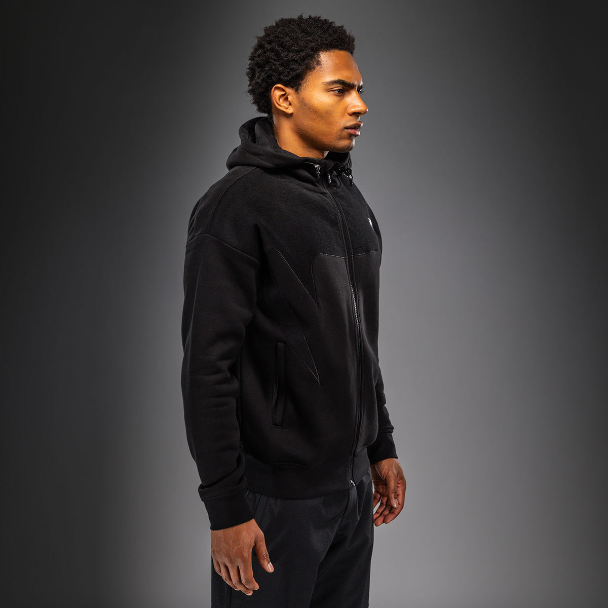 Venum Attack Fleece & Weave Trainingsjacke - Schwarz