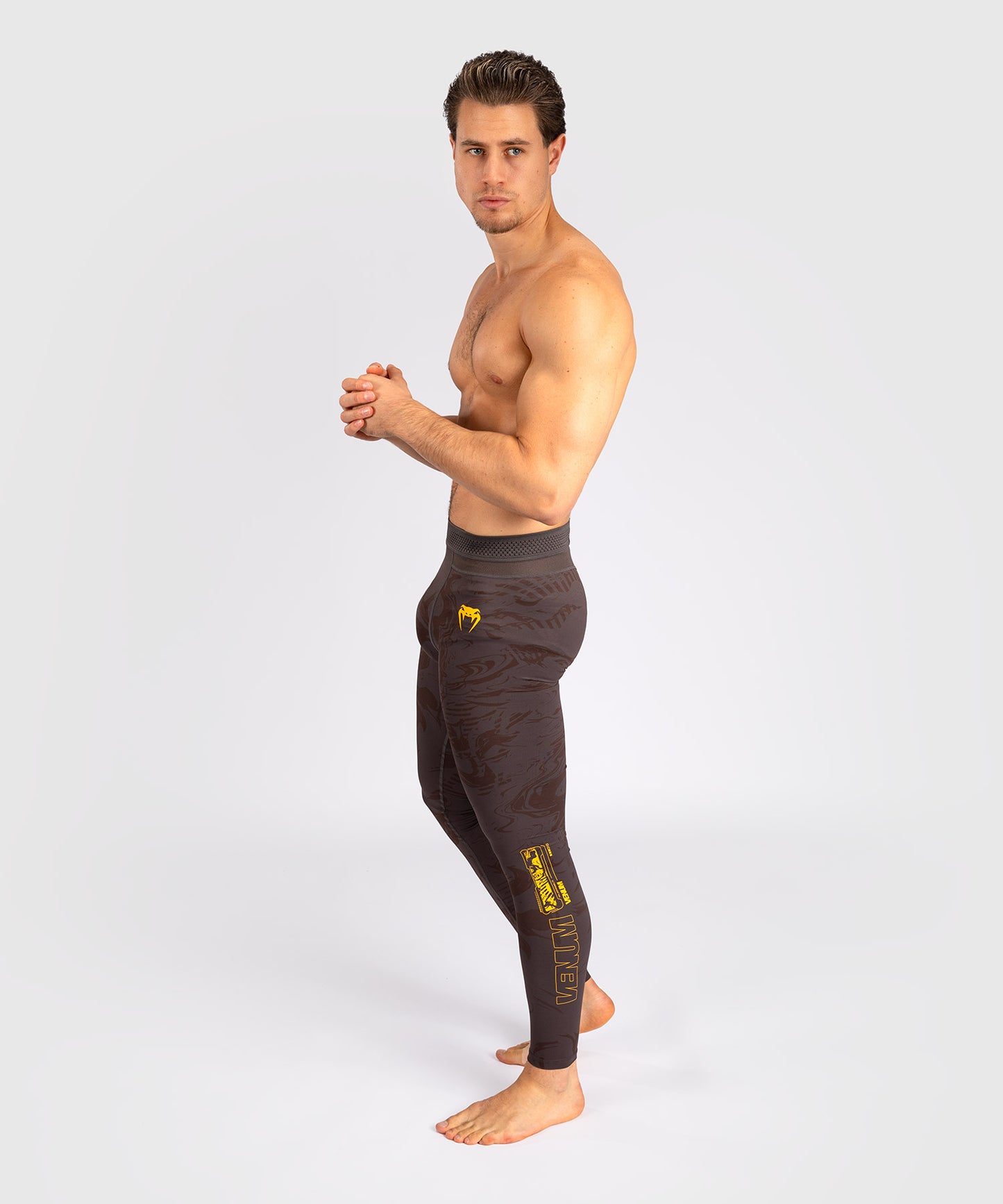 UFC Fusion by Venum Fight Week Herren Performance Tight - Erdiges Braun