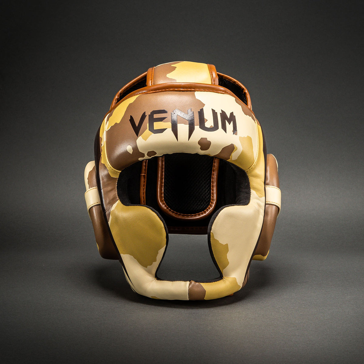 Venum Elite Camo Kopfschutz – Hellbeige/Braun