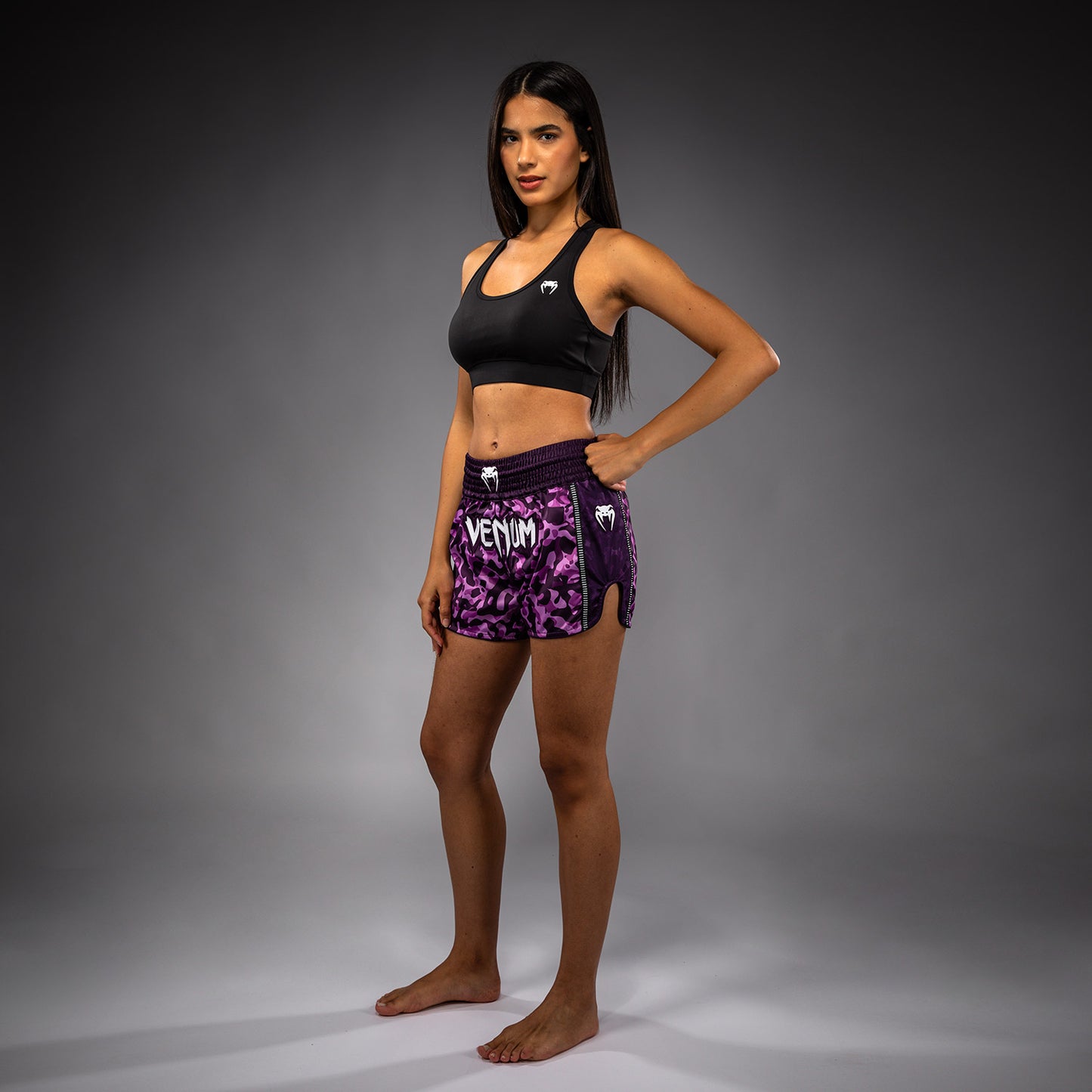 Venum Iris Muay Thai Shorts – Pflaume/Rosa