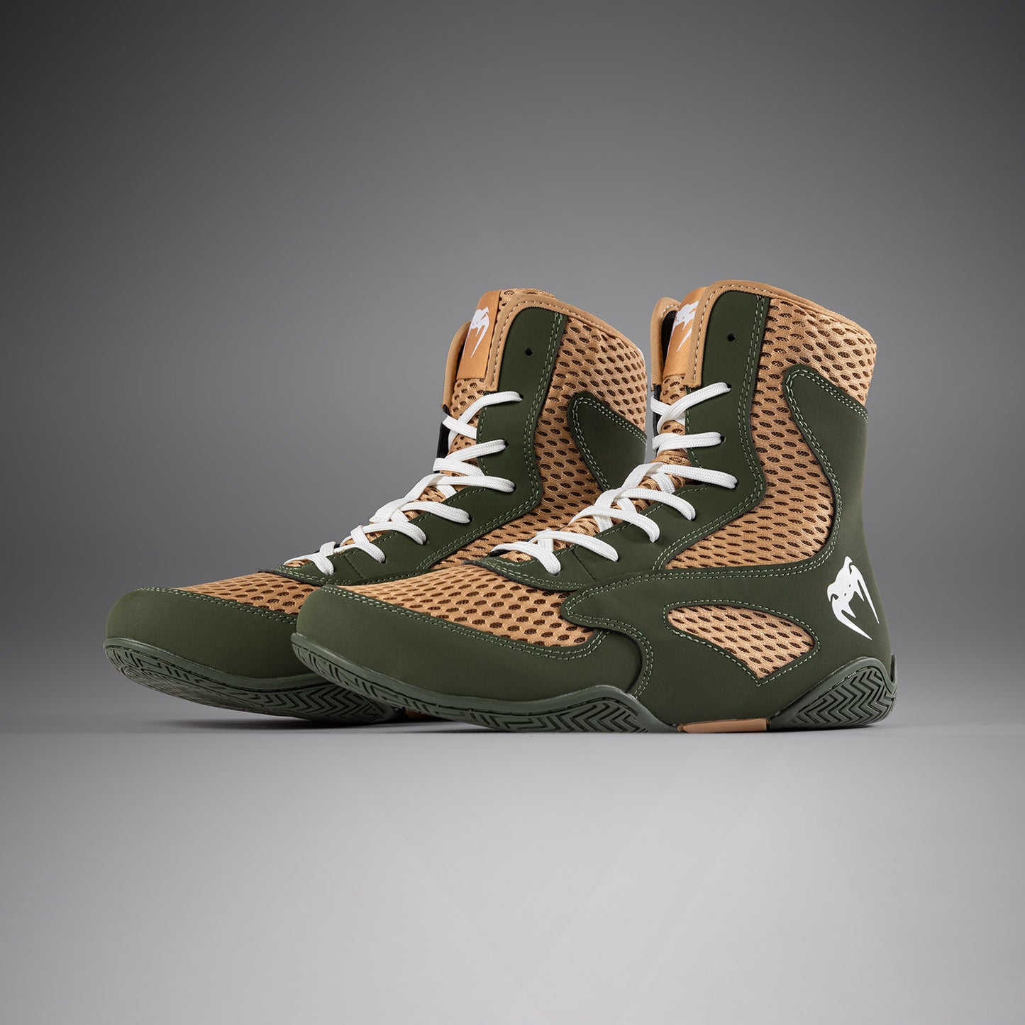 Venum Contender Boxschuhe - Militärgrün/Sand
