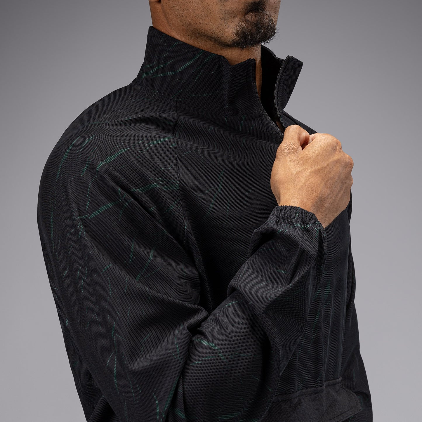 Venum Trooper Herren Trainingsanzug Jacke - Schwarz/Forstgrün
