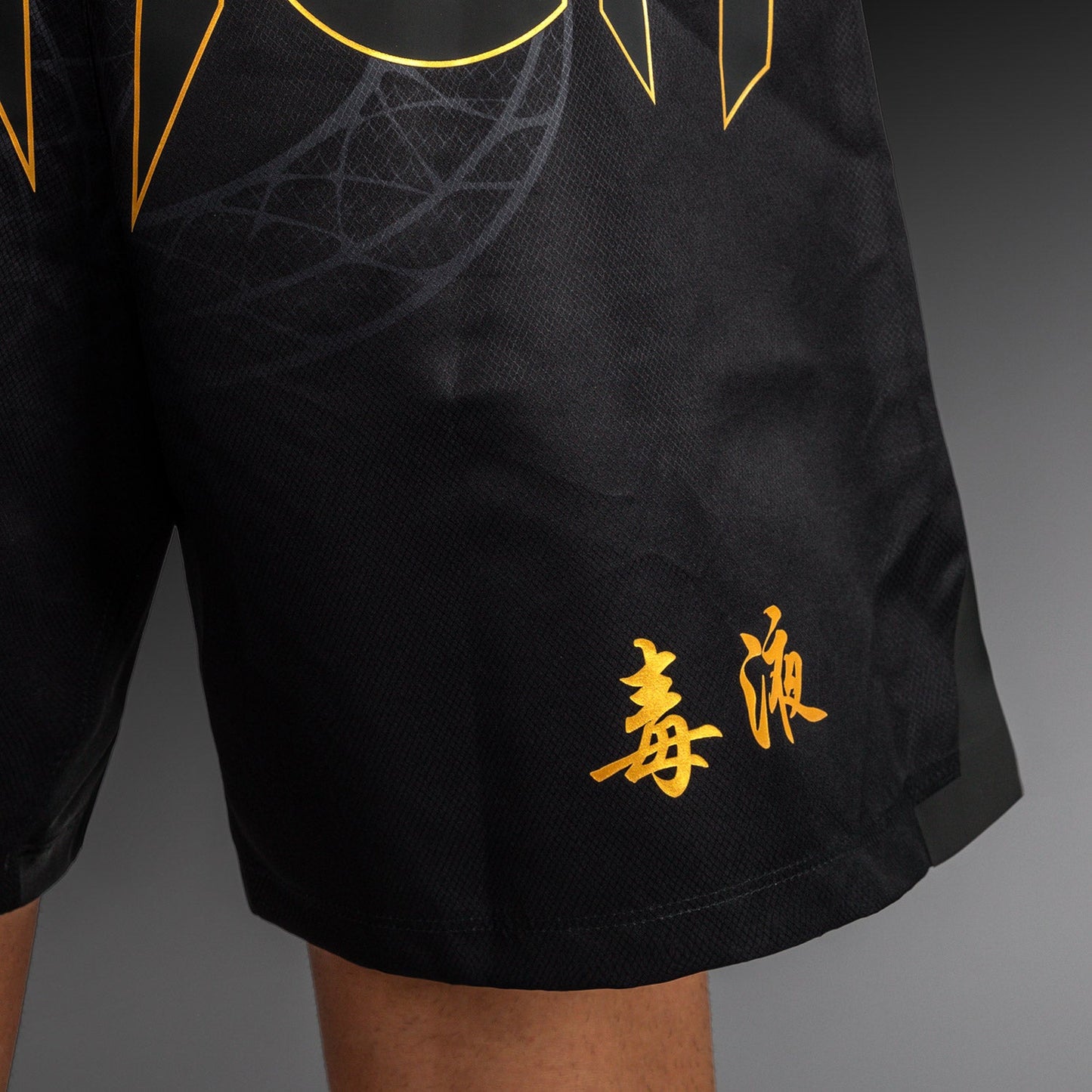 Venum Serpenti Fight Shorts – Schwarz/Silber/Gold