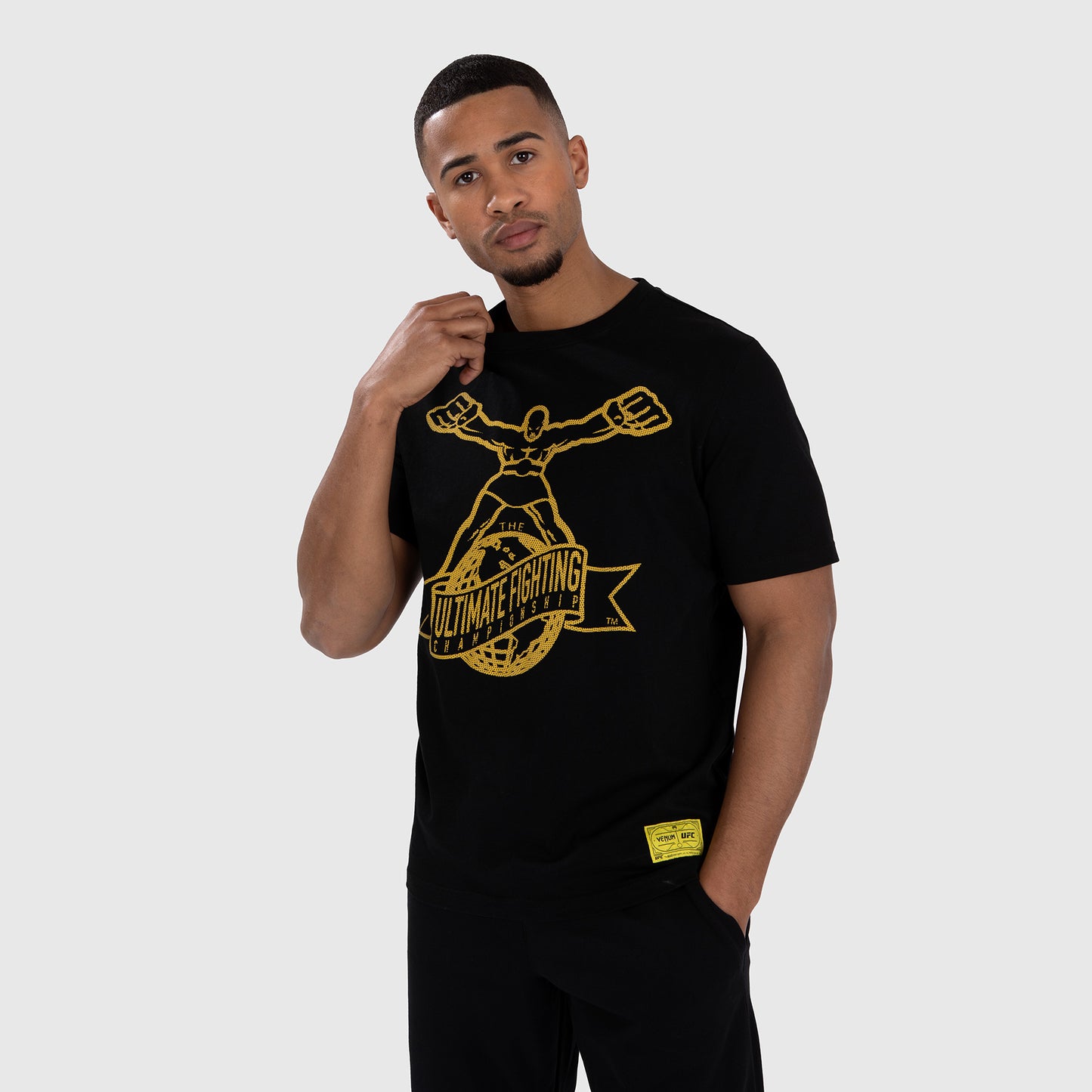UFC by Venum Ulti-Man T-Shirt - Schwarz/gelb