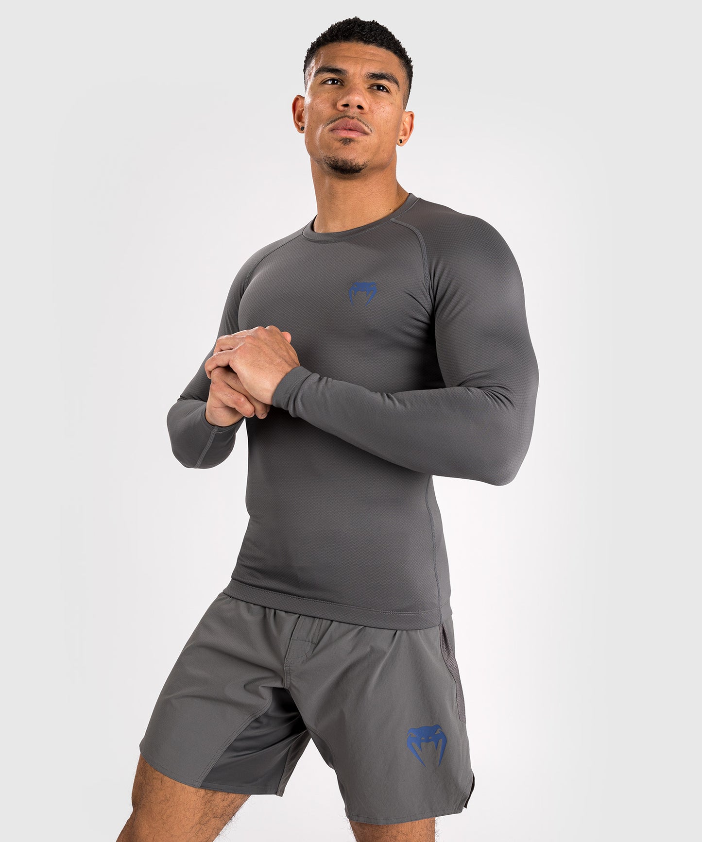 Venum Contender Herren Langärmeliger Rashguard - Grau