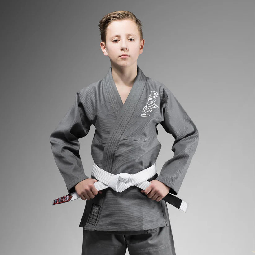 Venum Contender Kids BJJ Gi (Weißer Gürtel angeboten) - Grau