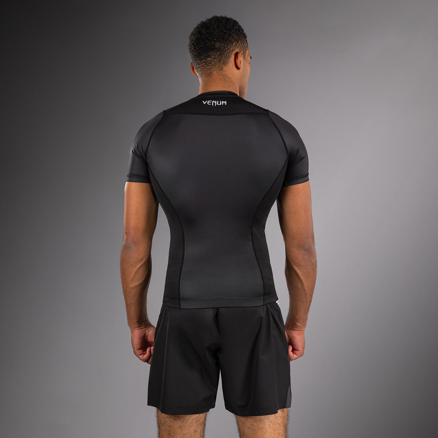 Venum No Gi Rashguards - Schwarz/Weiß