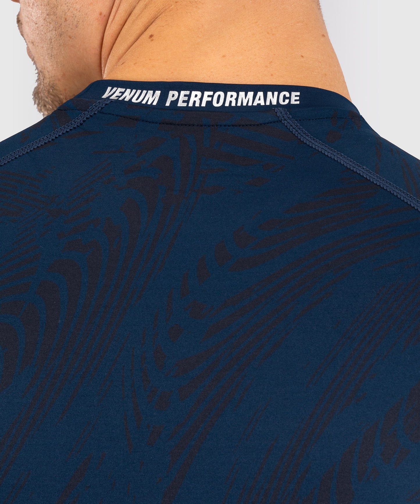 UFC Fusion by Venum Fight Week Herren Performance Langarm Rashguard - Ozeanisches Blau