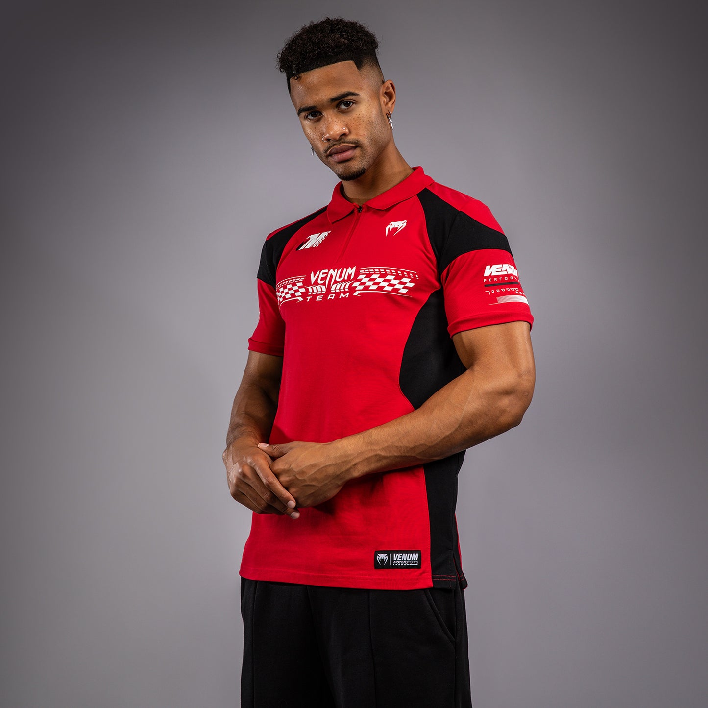 Venum Motorsport Baumwoll-Polo - Rennrot