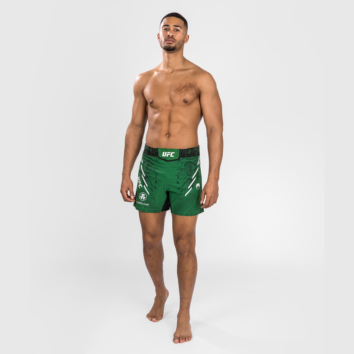 Noche UFC by Venum  Authentic Fight Night Herren Kampfhose - Kurze Passform - Grün
