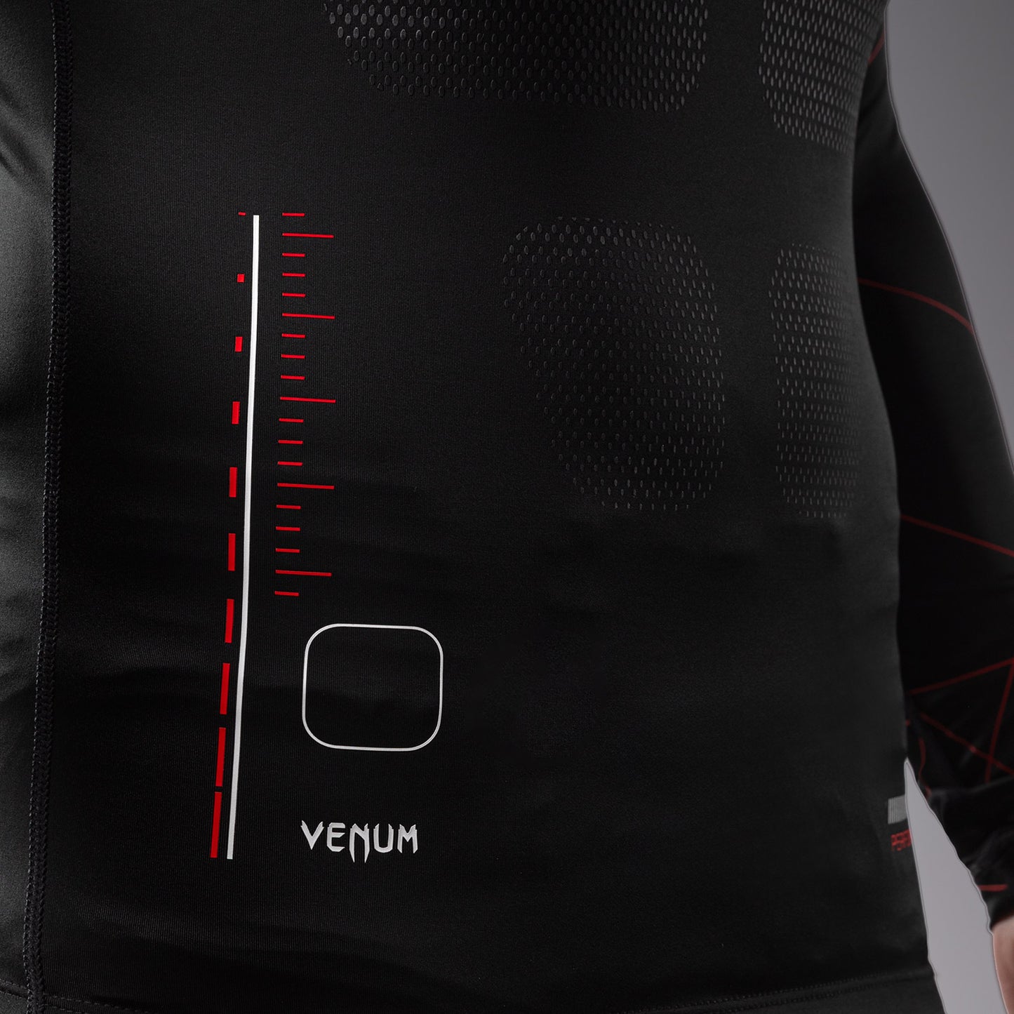 Venum Tactical XT Men's Langarm Rashguard - Schwarz/Feuerrot
