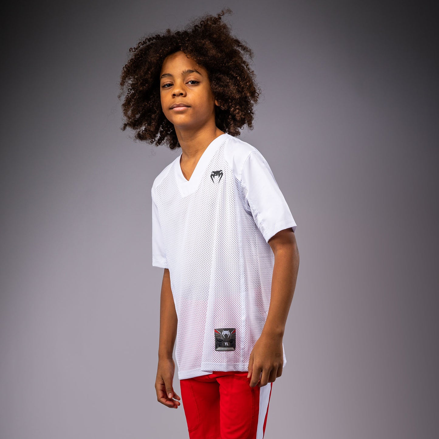 Venum Elite Fußball-T-Shirt Kurzarm für Kinder - Weiß