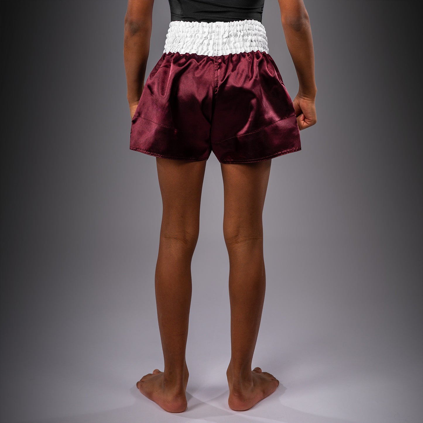Venum Classic Muay-Thai-Shorts für Kinder – Burgunder