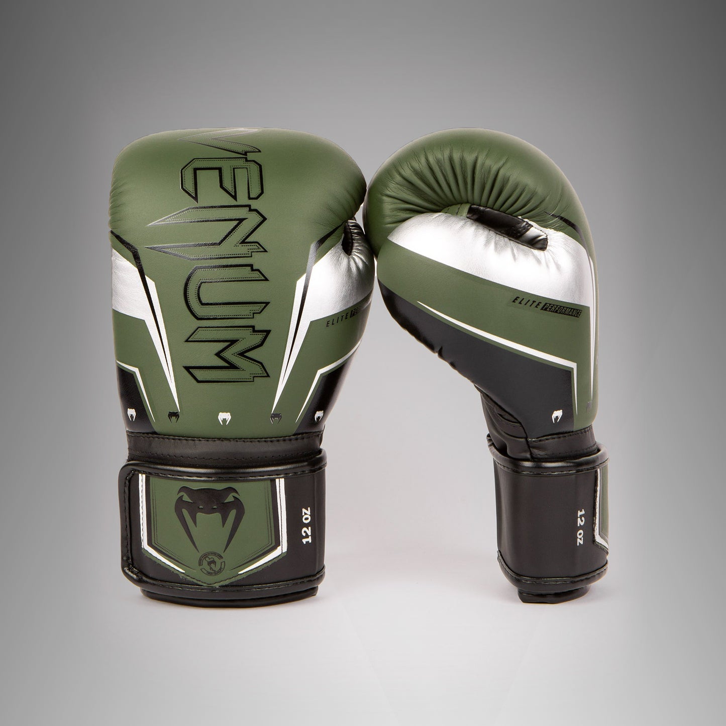 Venum Elite Evo Boxhandschuhe - Khaki/Silber