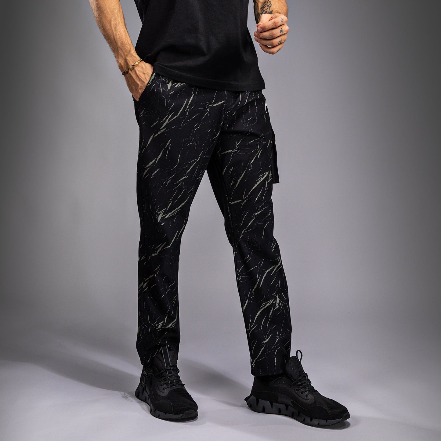 Venum Trooper Herren Trainingshose - Schwarz/Sandstein