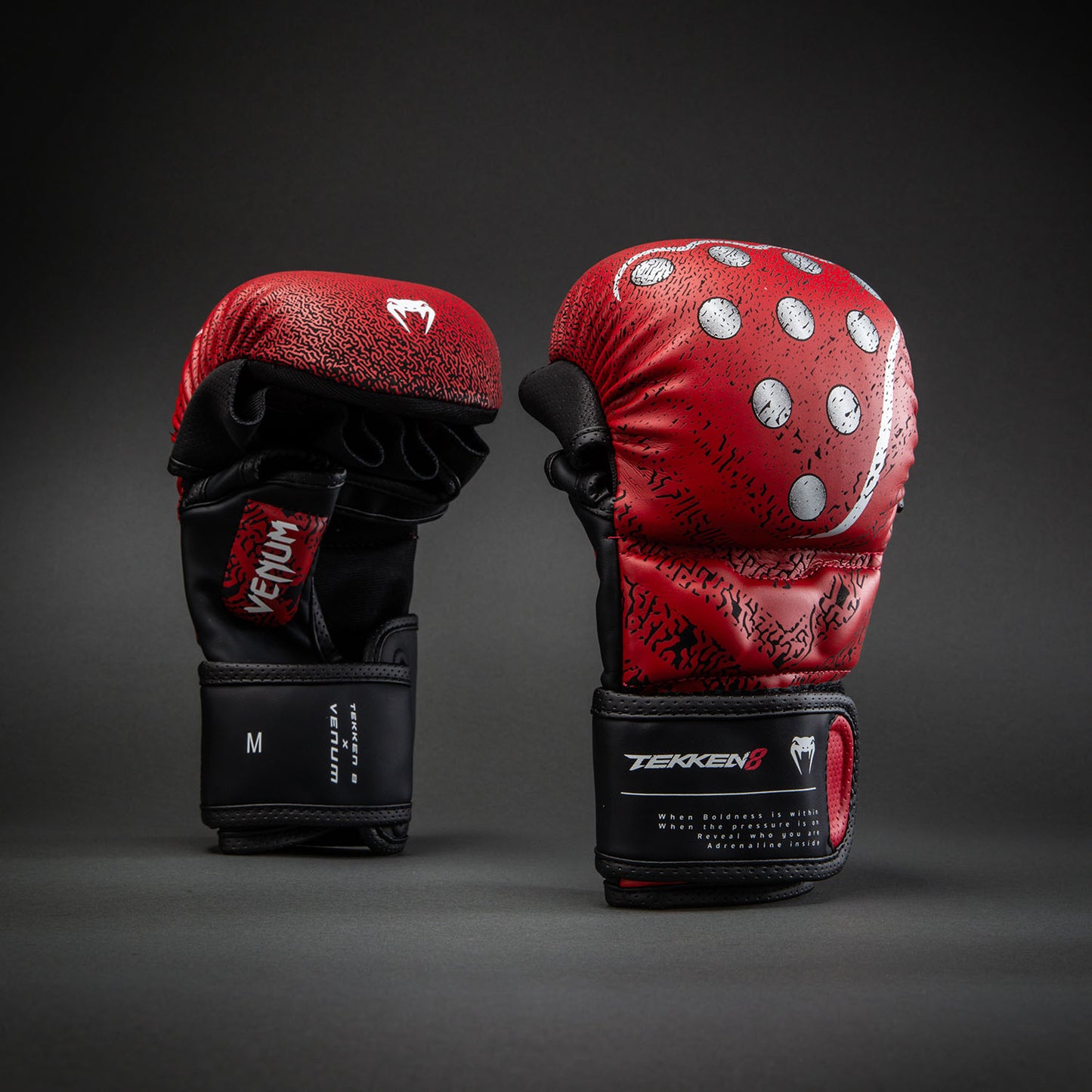 Venum x TEKKEN 8 Sparring Handschuhe - Kazuya - Rot/Schwarz