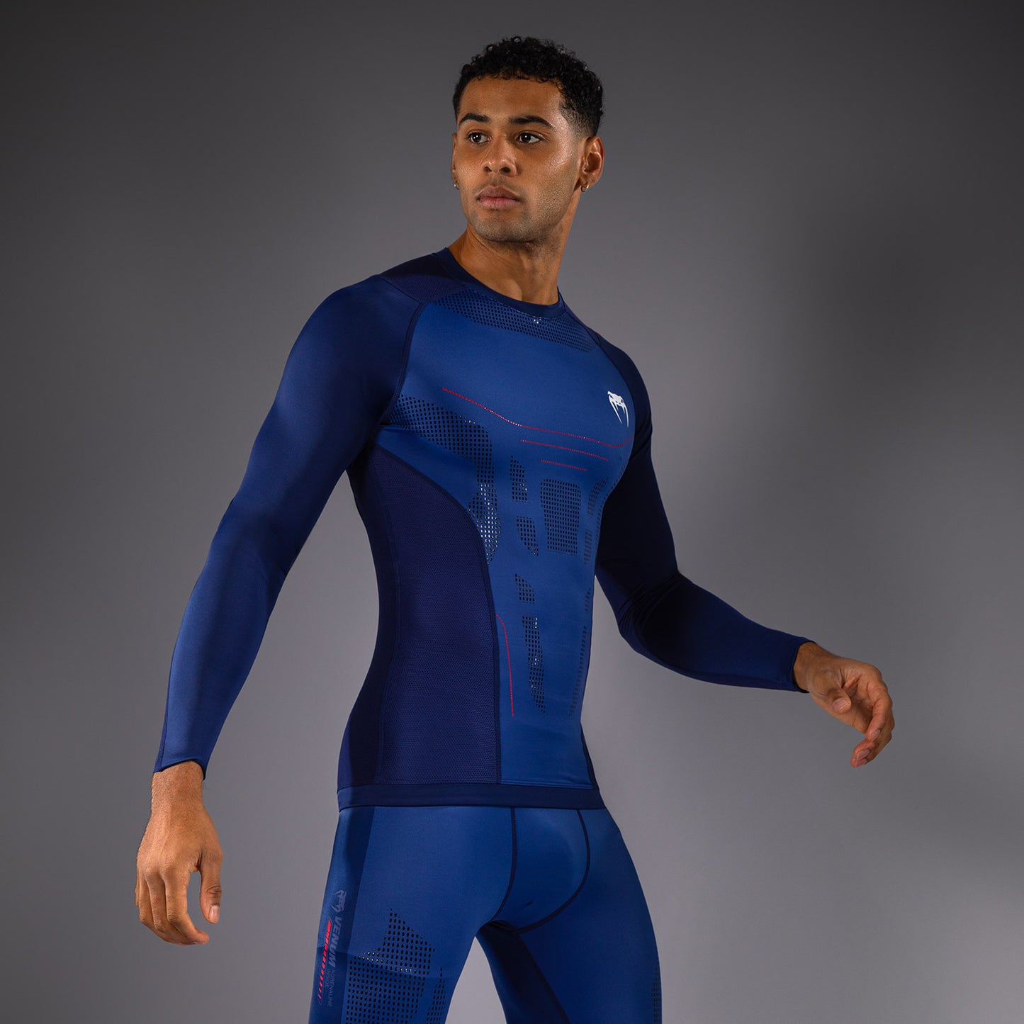 Venum Technical 3.0 Langarm Rashguard - Nachtblau