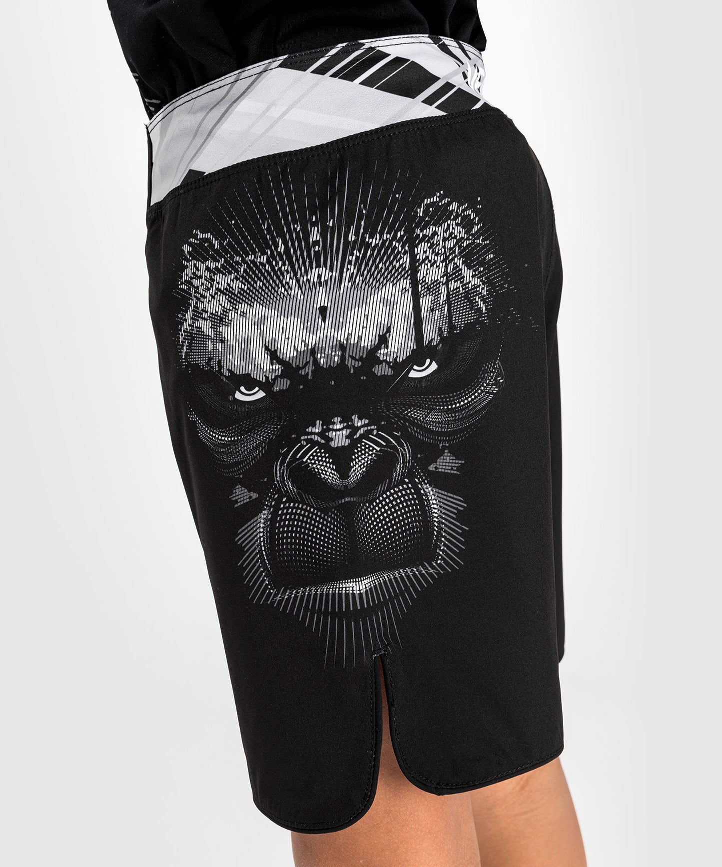 Venum Gorilla Dschungel Kinder Fightshorts - Schwarz/Weiß