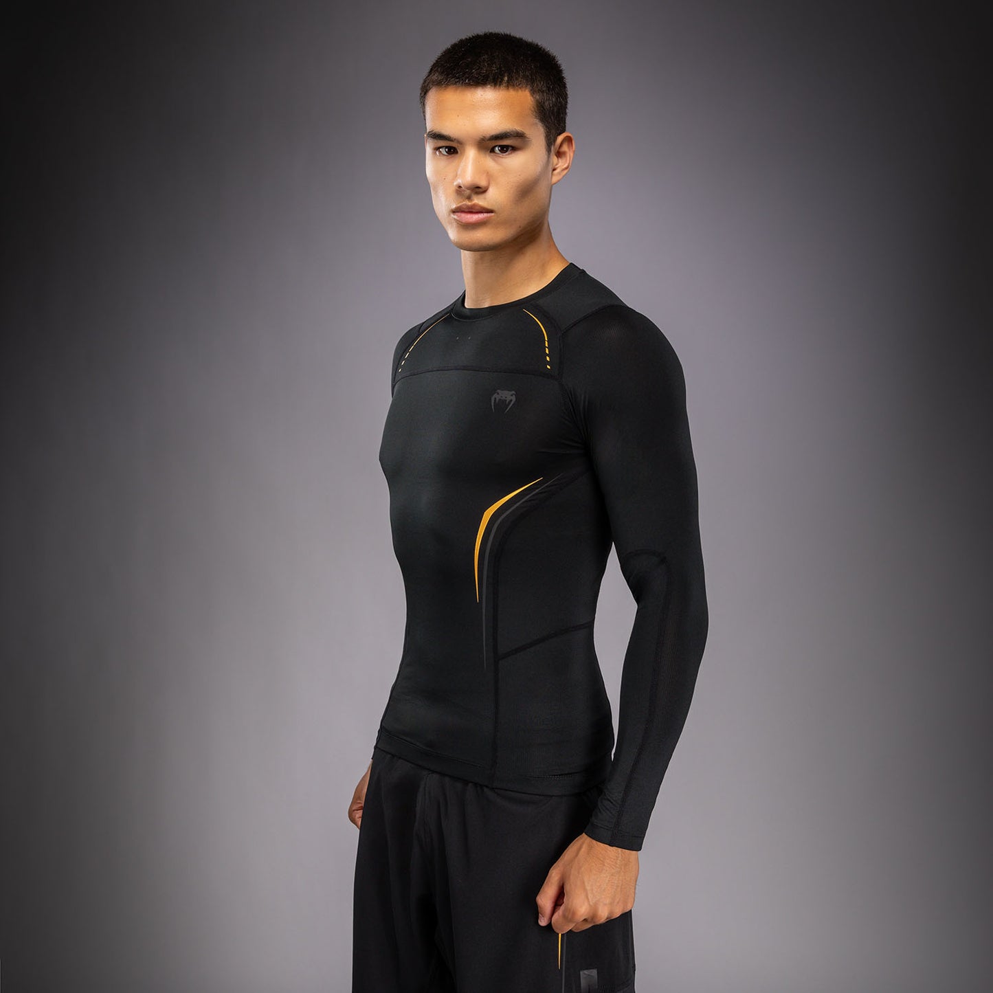 Venum G-Core Langarm Rashguard - Schwarz/Gold