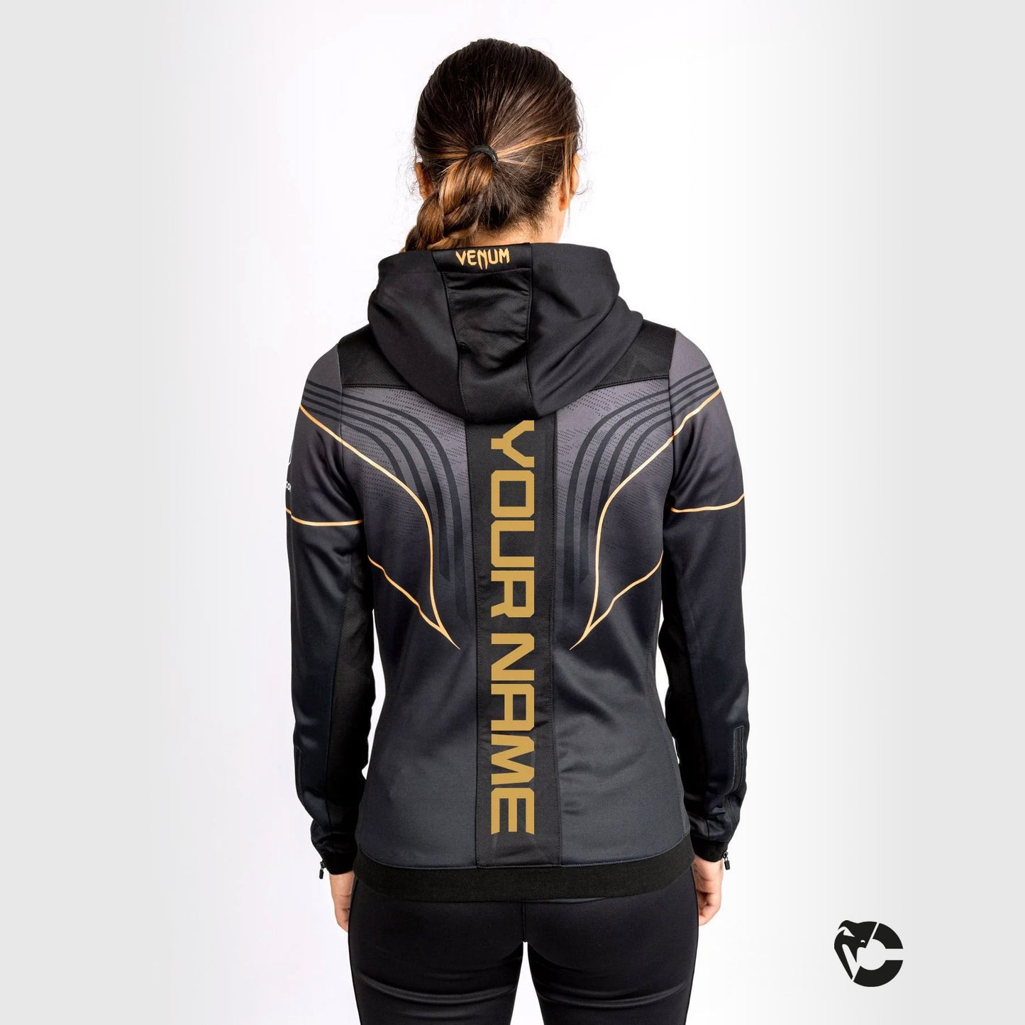 UFC Venum personalisierte authentische Fight Night 2.0 Frauen Walkout Hoodie - Champion
