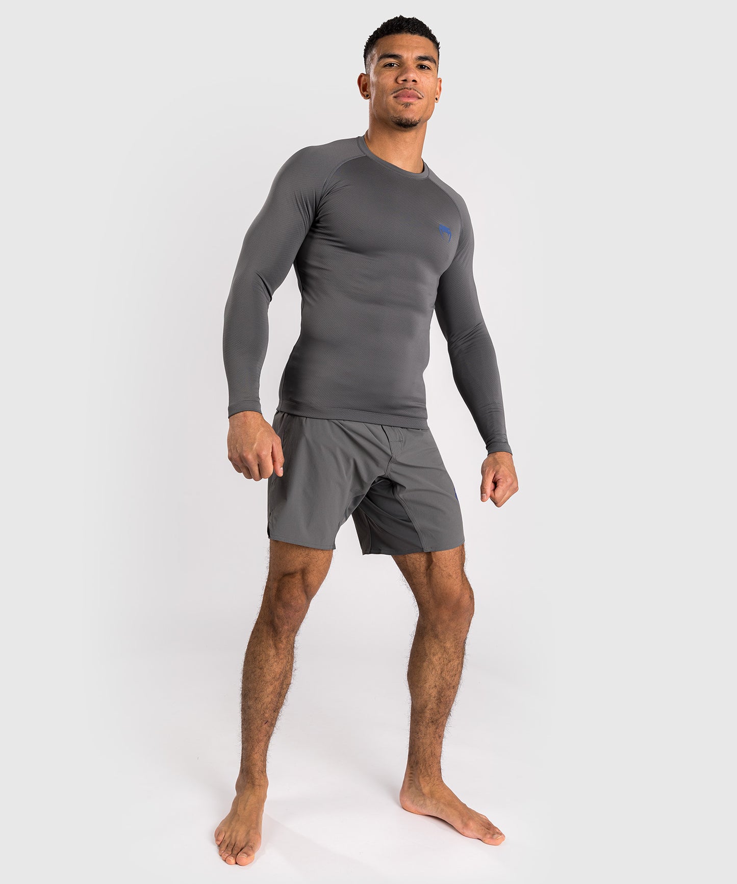 Venum Contender Herren Langärmeliger Rashguard - Grau